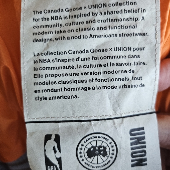 COPY - CANADA GOOSE & NBA COLLECTION W/UNION BOMBER JACKET - Picture 7 of 10